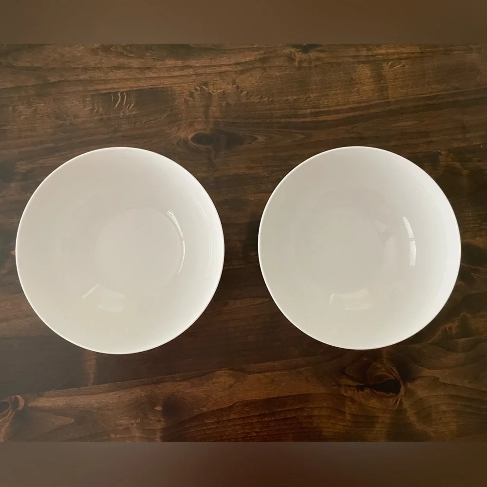 Crate&Barrel Porcelain Serving Bowls - Set of Two